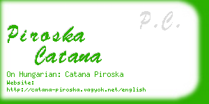piroska catana business card